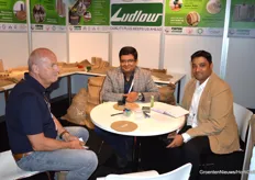Rainer Frank van Dennerle Plants in gesprek met Anand Saraff en Amit Kumar van Ludlow Jute.